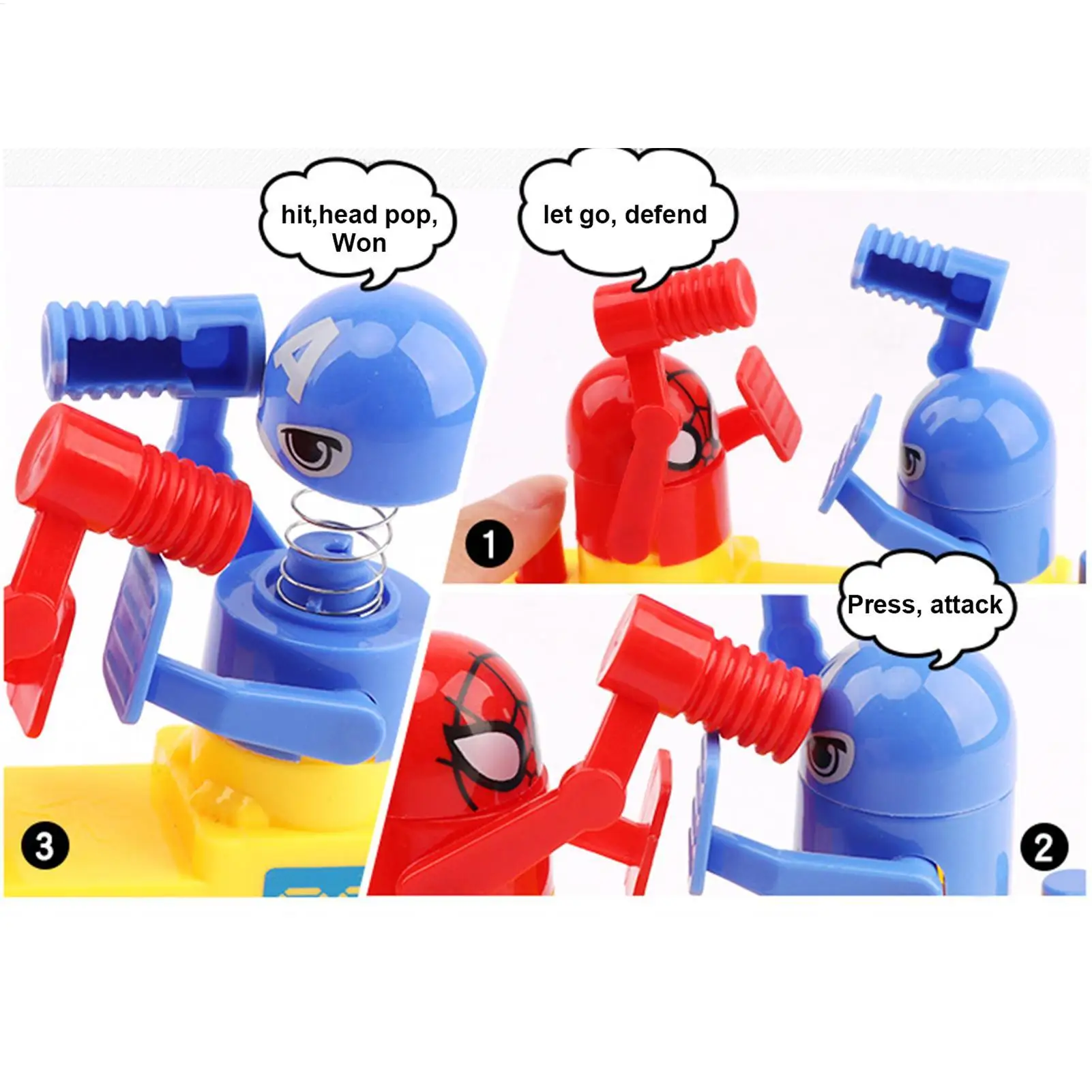 Table Boxing Game Mini Robot Fighting Toys Battle Robot Old Games Portable Kid Board Games Punching Birthday Gift Birthday Gift - view 3