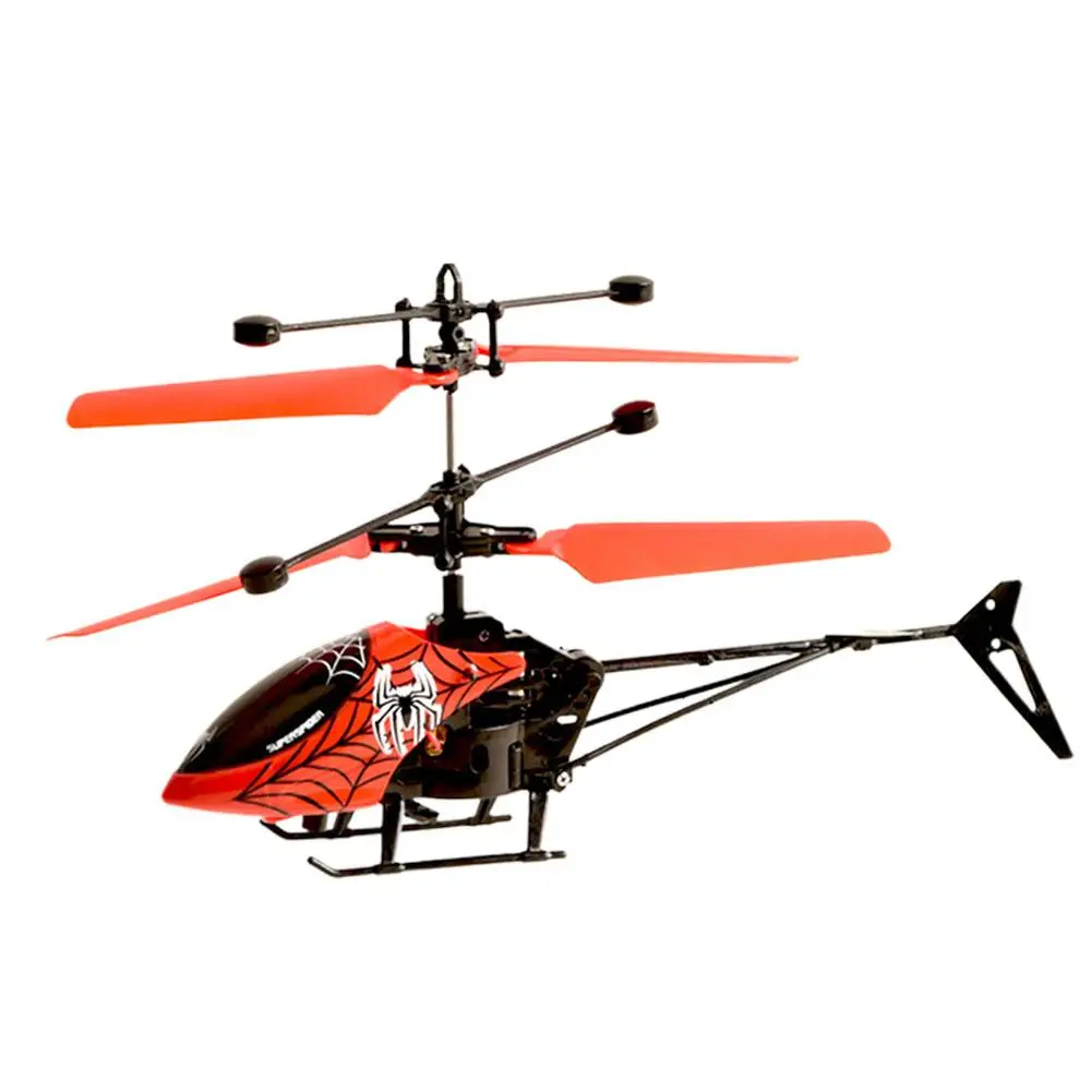 Mini Two-channel Remote Control Aircraft Helicopter Model Educational Children Gesture Intelligent Sensing Electric Drone T K4G8