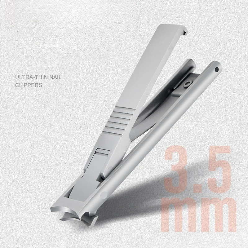 1PC Ultra-Thin Nail Clippers Collapsible Portable Travel Fingernail Keychain Nail Scissors Cutter Stainless Steel Manicure Tools