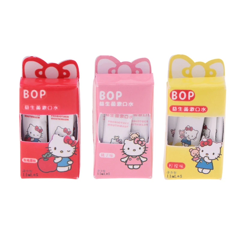 Miniatuur 1/12 schaal poppenhuis mondwater fles model badkamer decoratief speelgoed voor poppenhuis micro scène foto rekwisieten
