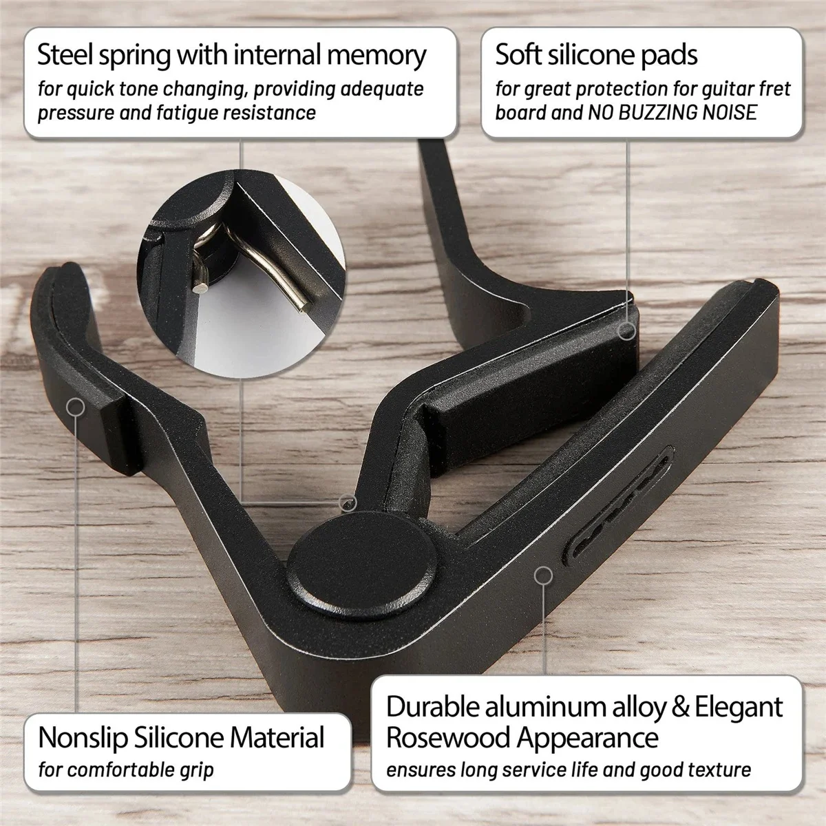 Miwayer Aluminum Guitar Capo – - огляд і ціна Guitar Capo Clip