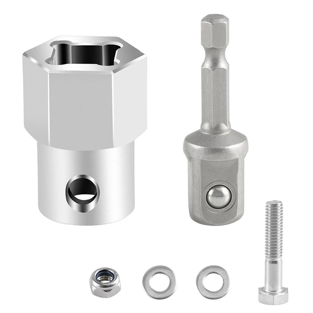 

Аксессуар для электрической дрели 1, комплект аккумуляторной дрели с отверстием для вала 2 дюйма, 1 2-дюймовая приводная розетка, совместимость для обустройства дома