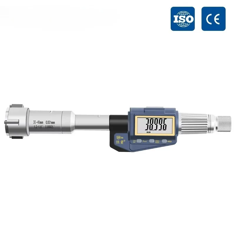 

High-Precision 6-8mm 3-Point Stainless Steel Digital Inner Micrometer