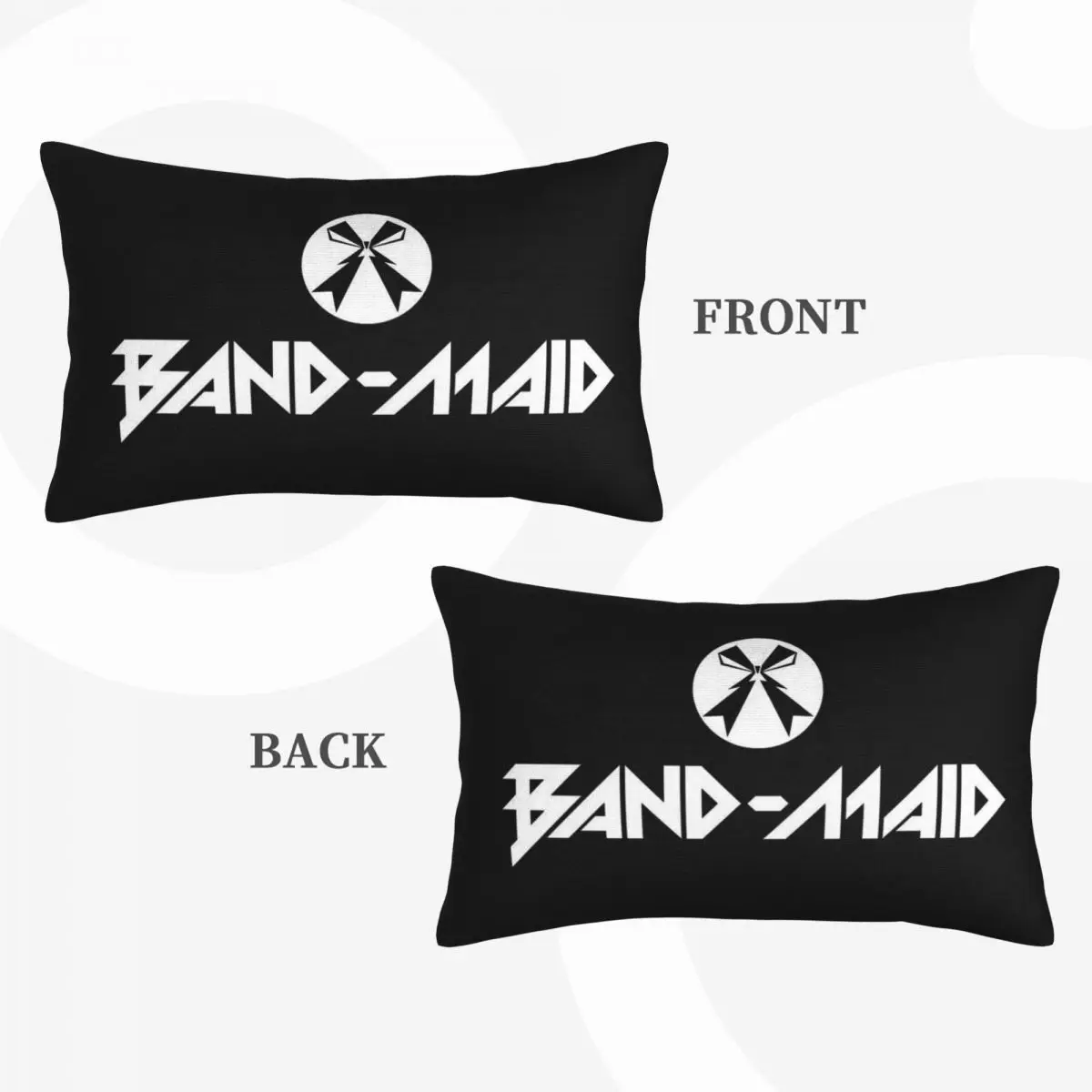 Band Maid Japan Metal Rock Rectangle Pillowcase Cushion Cover Decor Bedroom Bed Home Comfort Throw Pillow