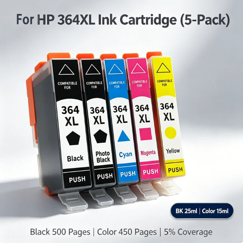 364XL 364XL Ink Cartridge for HP 5510 5511 5512 5514 5515 5520 5522 5524 6510 6512 6515 6520 6525 7510 7515 7520 B010a Printer C