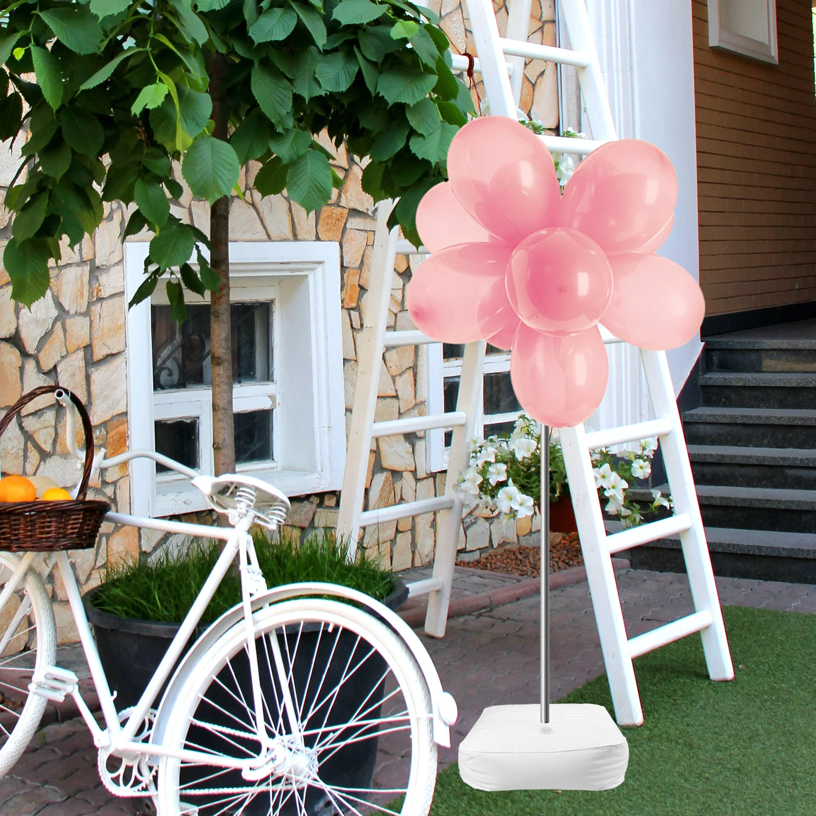 

2Pcs Square Water Fillable Bags Balloon Arch Support Balloon Column Base PVC Reusable Party Wedding Decoration Weights