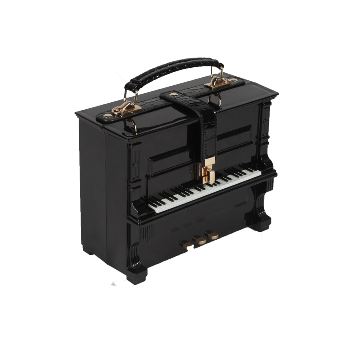 

2025 New High-End Piano-Shaped Handbag Creative Musical Instrument Design Funny Niche Couple Box Gift Bag for Music Lovers