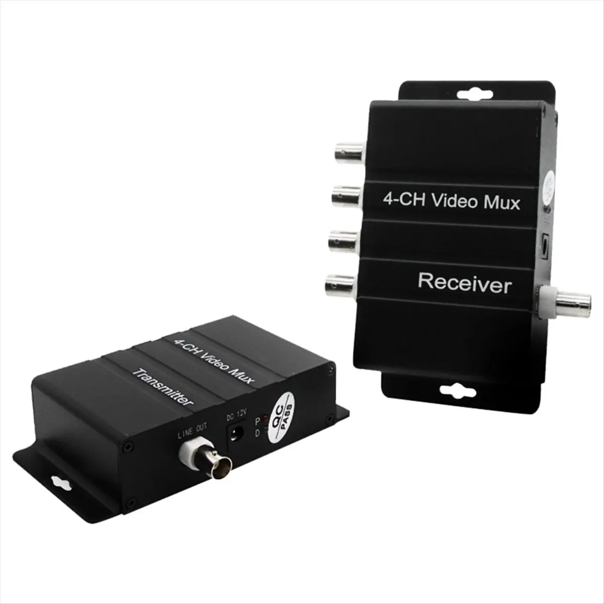 ABGN 4 Channel Video Splitter, 4 Channel CCTV Video Multiplexer,Video Splitter with Analog Color Quad Processor