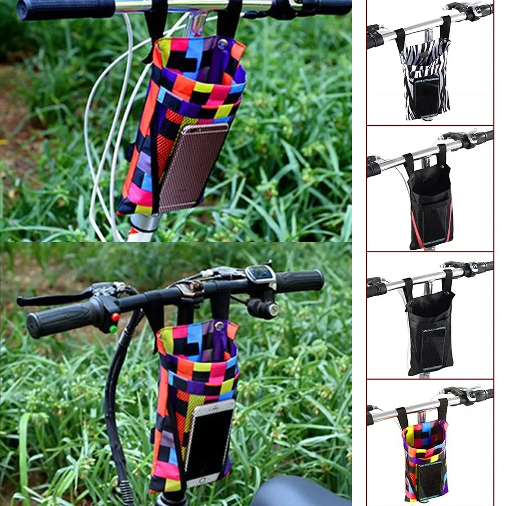 1PC Waterproof Bicycle Front Storage Bicycle Bag Mobile Phone Holder Bike Basket E-Bikes Parts Storage Bag 4 Colors Bikes Parts