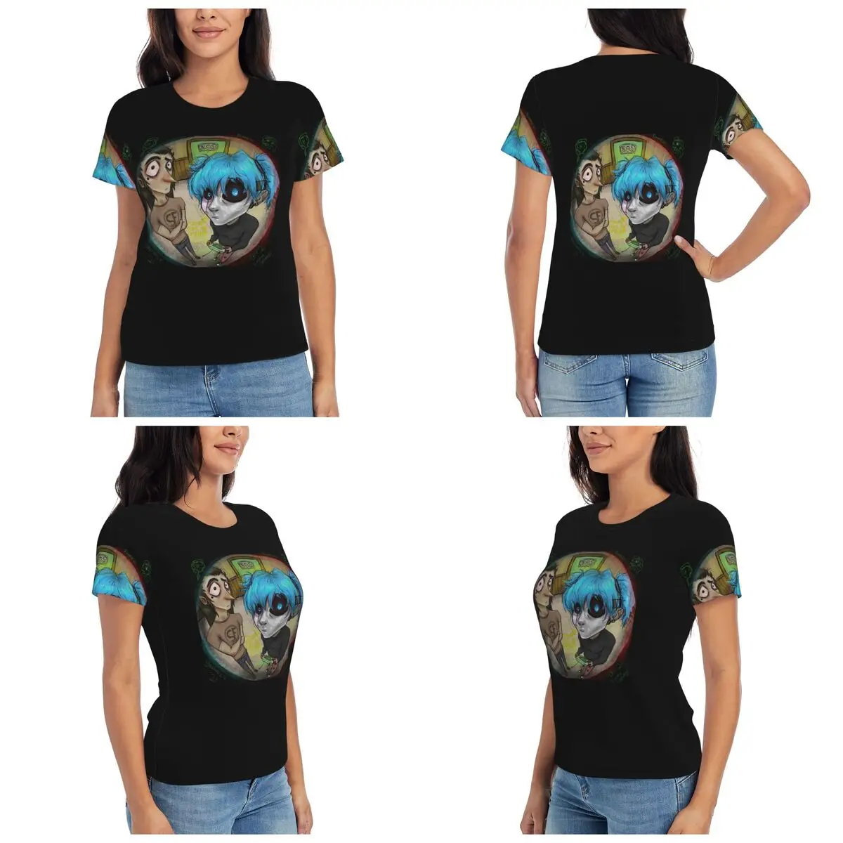 Game Sally Face Terror Adventure T-Shirt Women Short Sleeve T Shirts O-Neck Clothing Cotton Summer Tees Streetwear