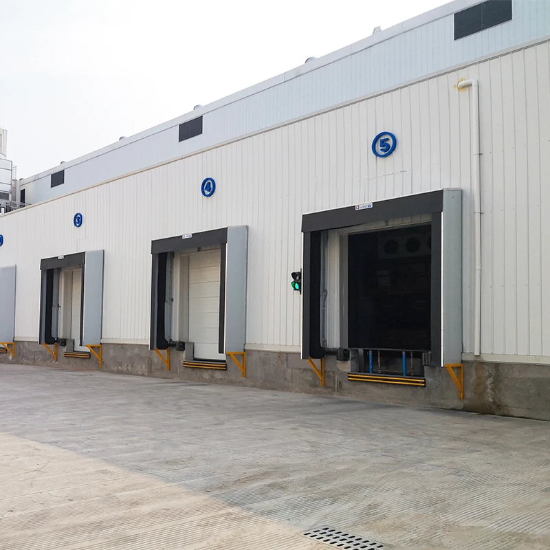 고성능 플립 립 도크 레벨러 600mm 수직 이동 범위 물류 센터용 적재 장비