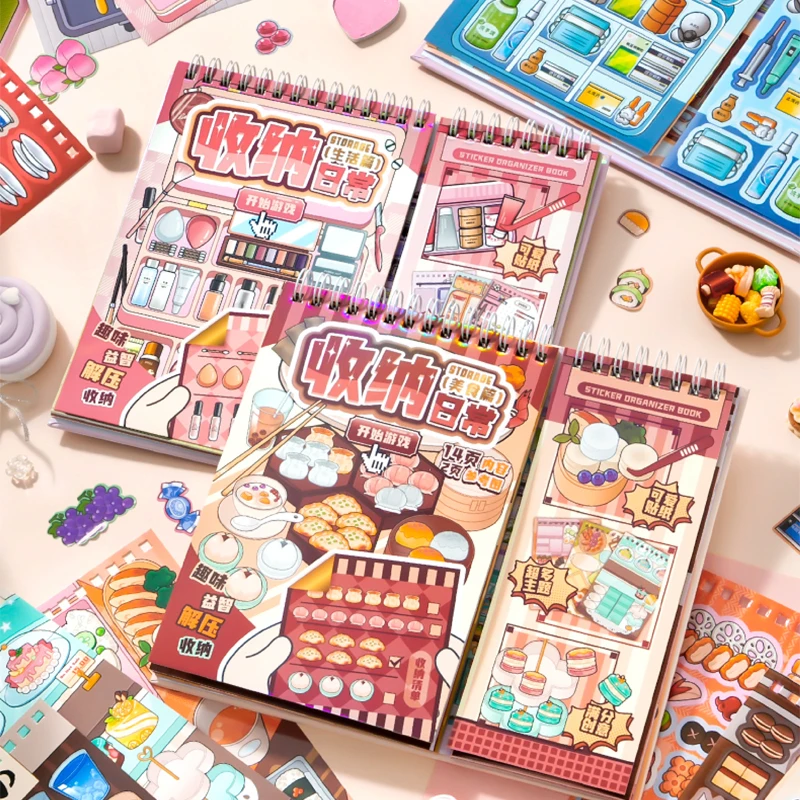 

Mr. Paper 30pcs Organized Daily Sticker Book, Life Theme Journal Supplies, Multi-Function Collage Decor, Creative Stationery