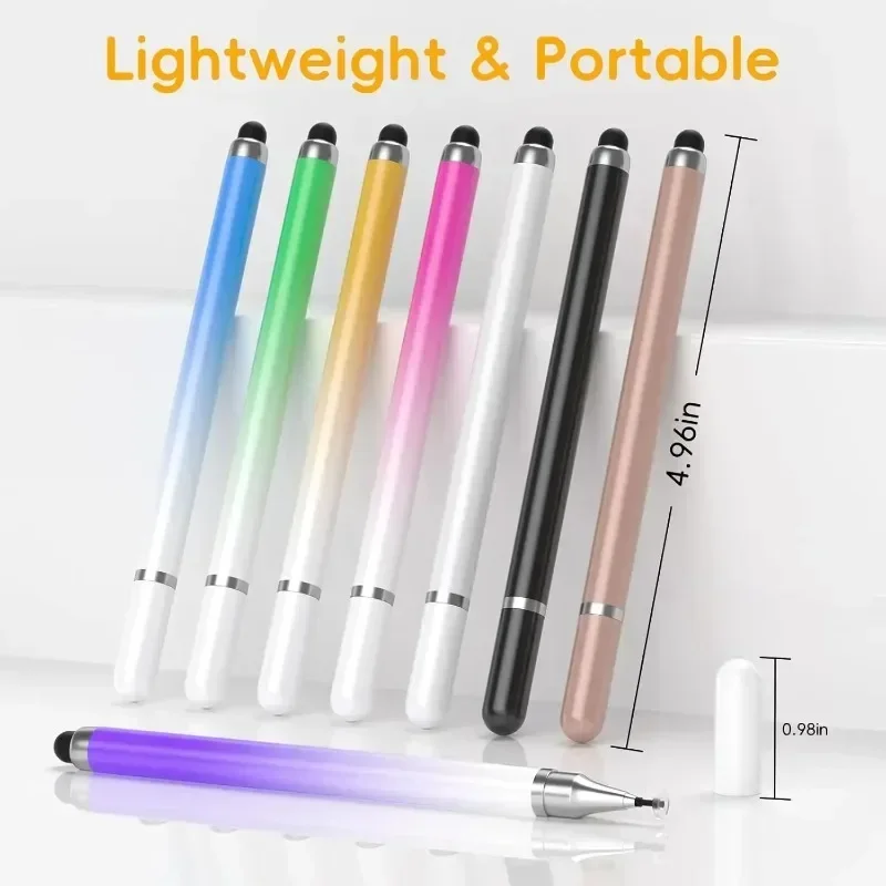 2IN1 Stylus Pen for Mobile Phone Tablet Drawing Capacitive Touch Pencil Universal For Iphone Samsung Android Draw Screen Pencil