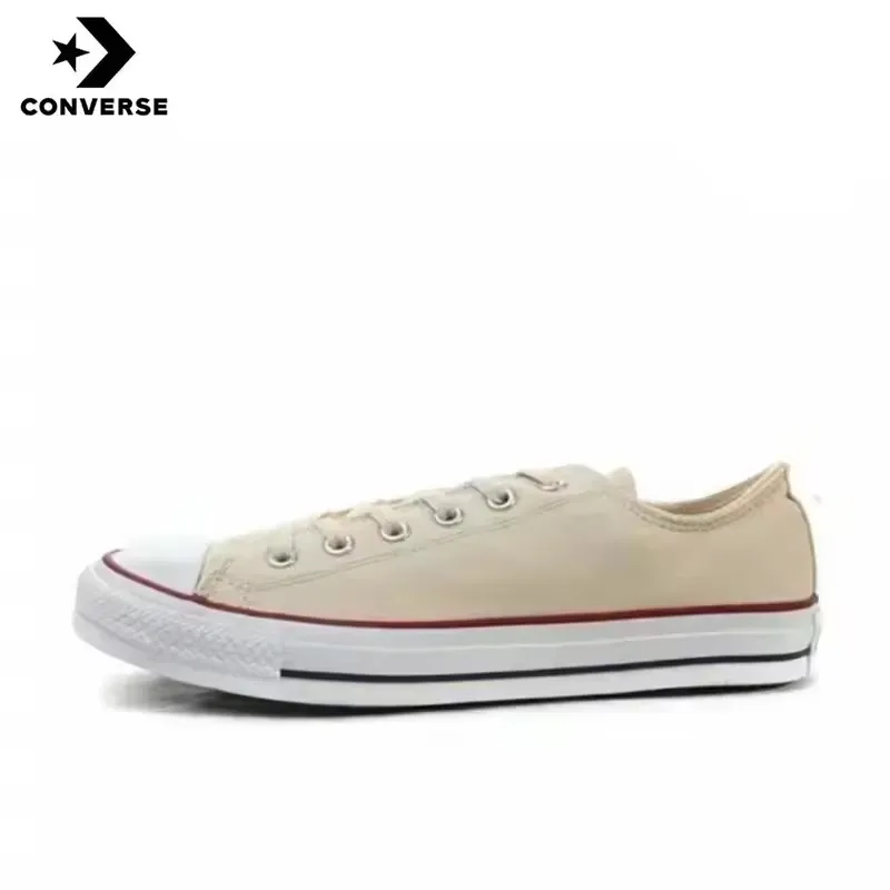 Converse Chuck Taylor All Star Men and Women Skateboarding Shoes Low-top Outdoor Breathable Lightweight Vintage Sneaker Black