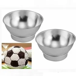 3D Sports Ball Cake Tin Pan Set Football Tennis Basketball Golf Half  Sphere Round  Shaped Aluminum   Decorating