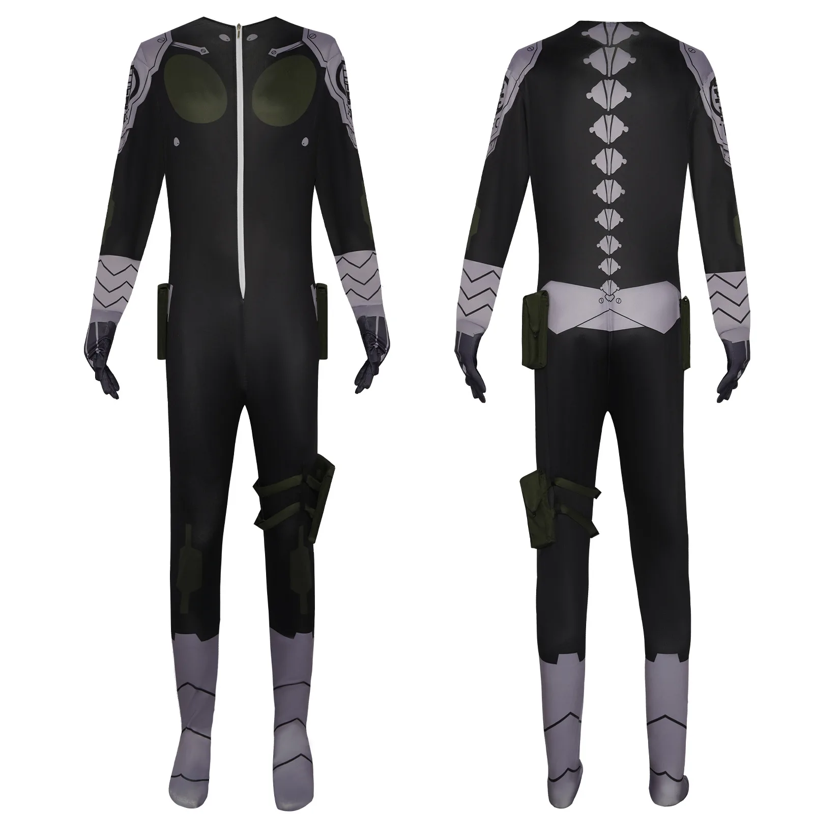 

Kaiju No.8 Monster 8 Kafka Hibino Cosplay Costume Anime Defense Team Battle Jumpsuit Full Set for Men Halloween Role Play