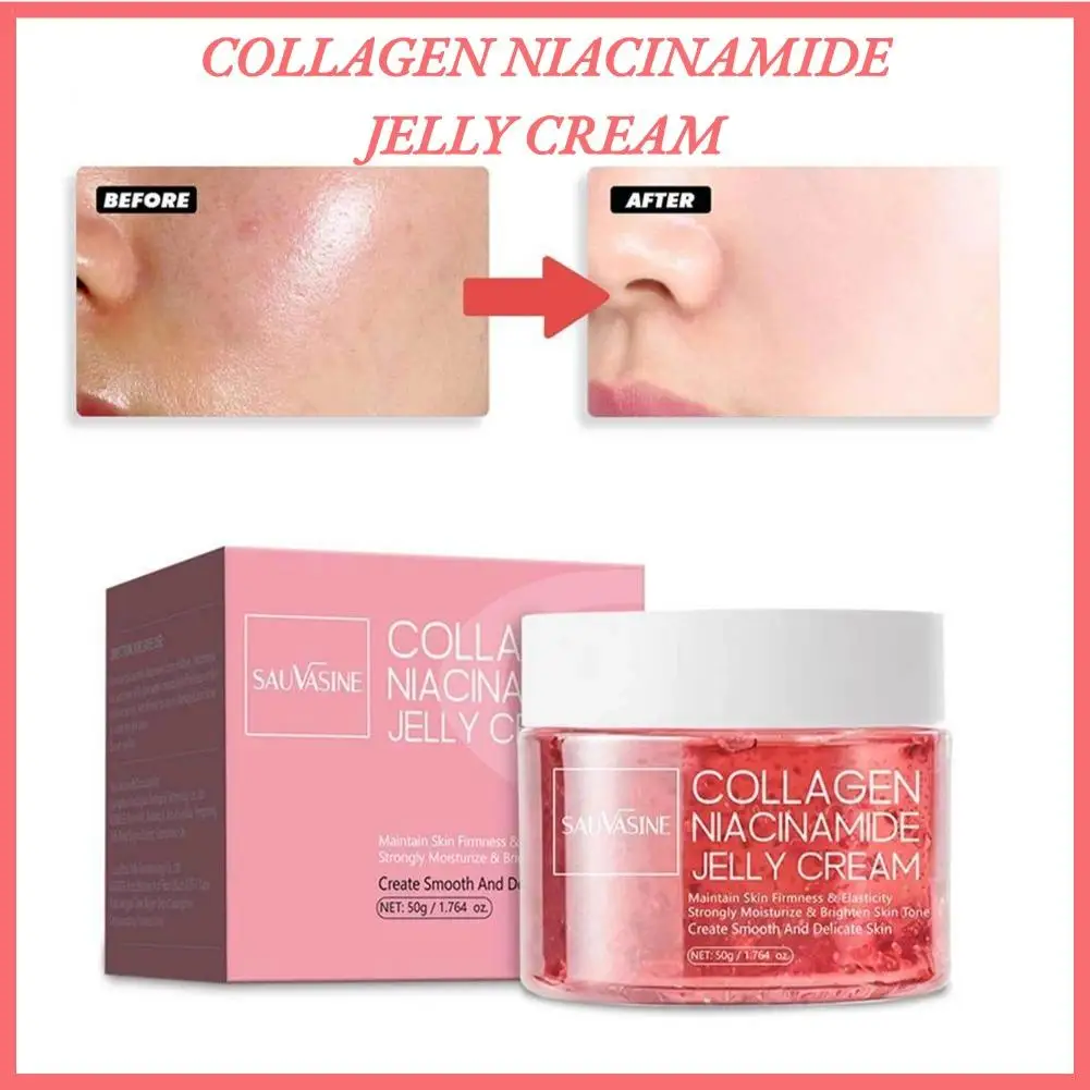 

Collagen Niacinamide Jelly Cream 24h Glowing & Lifting Collagen Cream Strengthening The Skin Barrier Moisturizing Skin Care