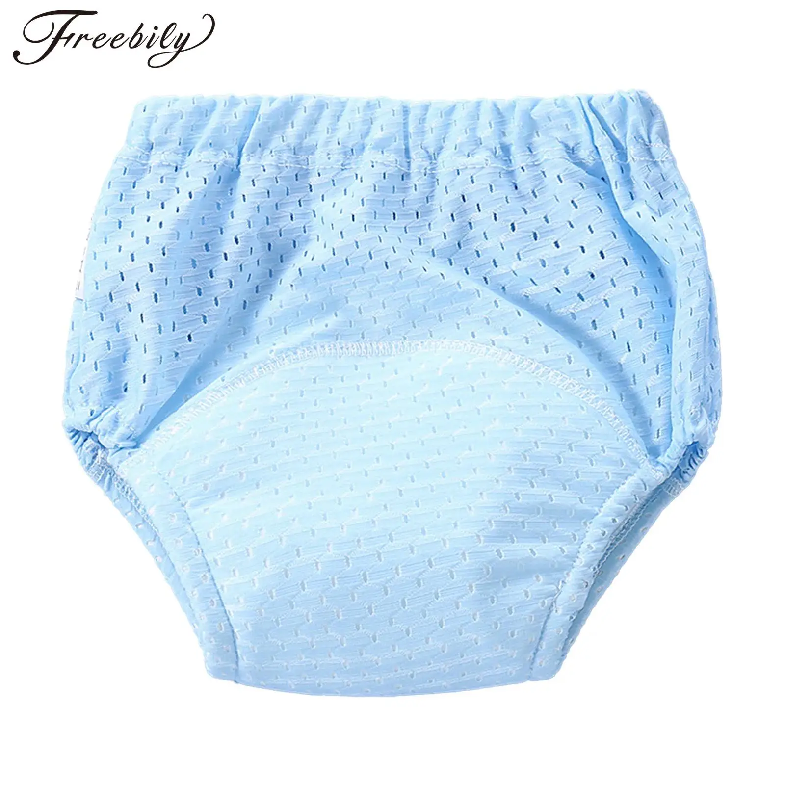 

Infant Baby Summer Bloomer Shorts Elastic Waistband Breathable Mesh Underwear Diaper Cover Training Panties Toddler Clothing