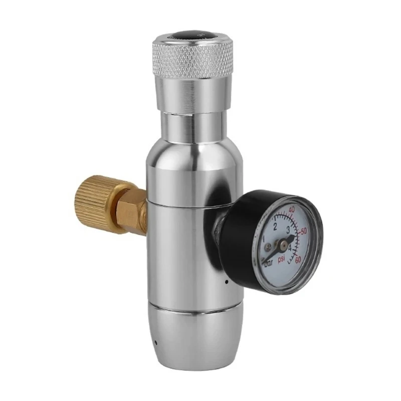 

M7DF 3/8-дюймовый регулятор CO2 0-60PSI с металлическим газовым регулятором, подходящий для любителей домашнего пивоварения
