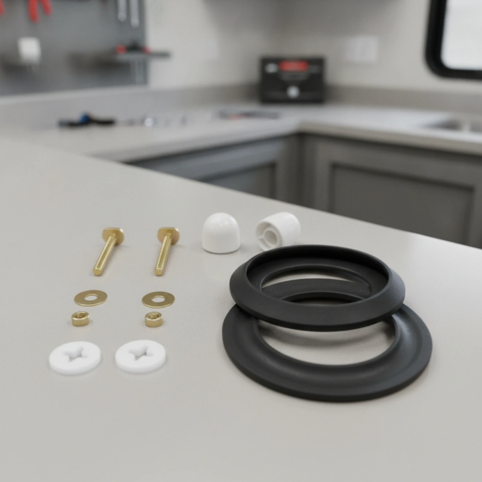 RV Toilet Waste-Ball Seal Kit Odor-Resistant Thetford Toilet Replacement Seal Kit Long-Lasting Easy to Install