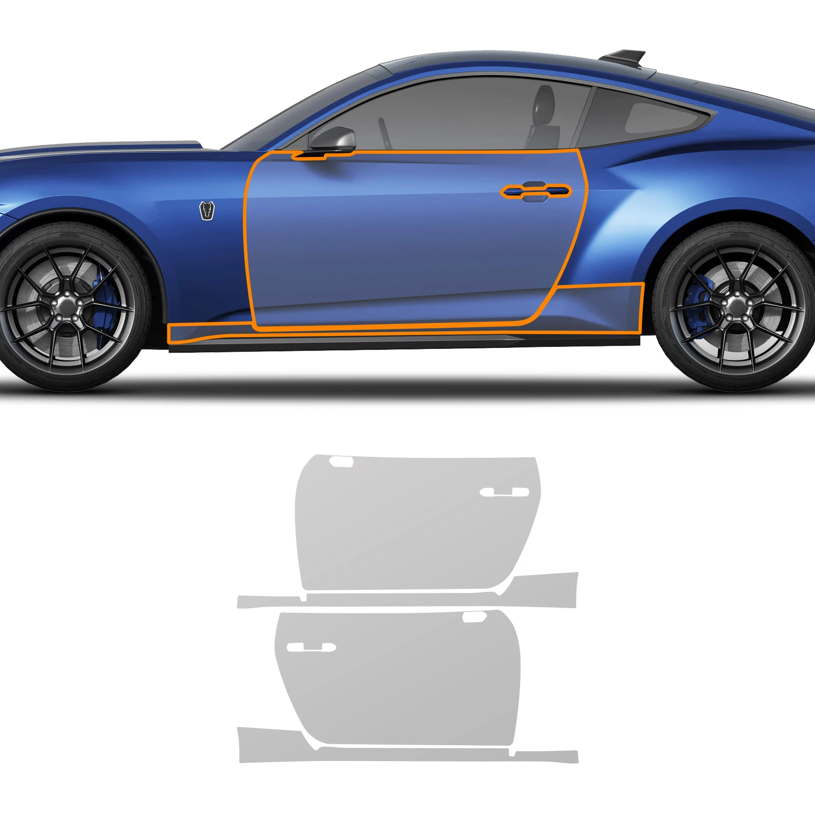 For Ford Mustang Dark Horse GT 2024-2026 Invisible Car Wrap TPU Film Protective Layer Scratch Resistant Car Parts Accessories view 5