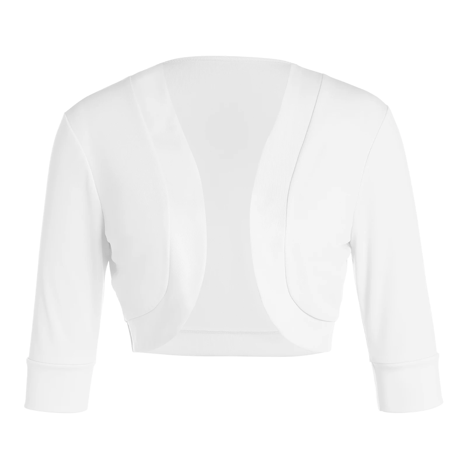 Cárdigan corto de manga larga para mujer, de Color liso Chaqueta corta, Tops de primavera, talla grande, 5 colores