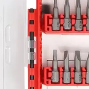 34 Piece Ratchet Wrench Bit Set Red Alloy Steel Screwdriver Bits Socket Kit For Flat Hex For Cross Head Repair Home Garden Tool