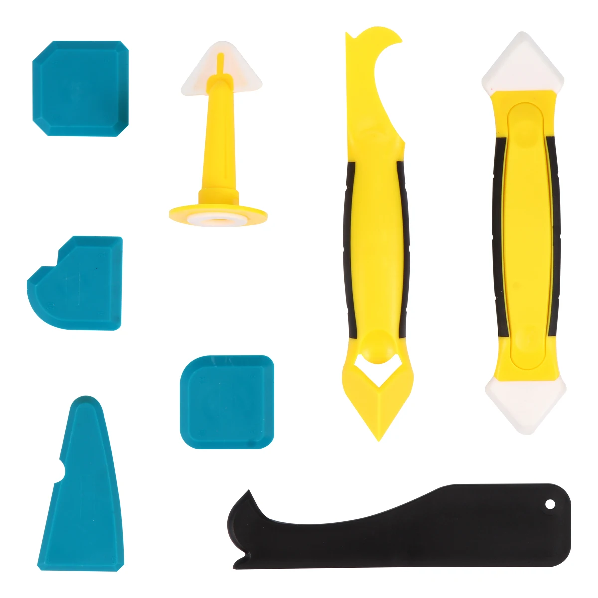 

8pcs Plastic Sealant Remover Tools for Kitchen Bathroom Caulking Work Glue Spatula Scraper Fits Most Sealant Silicone Acrylic