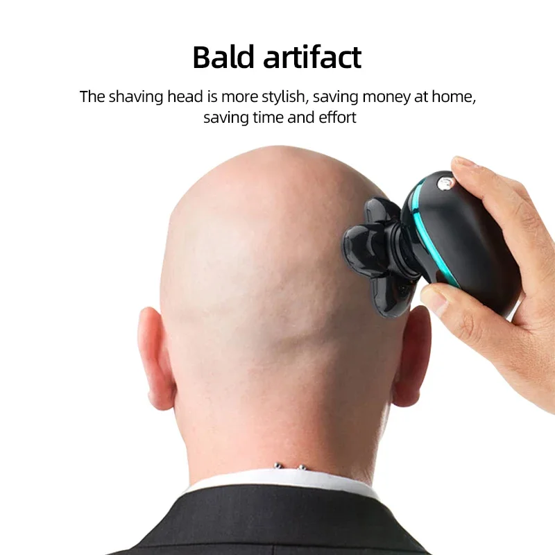 5 In 1 Men's Electric Shaver Bald Head USB Rechargeable 5 Floating Heads Beard Nose Ear Hair Trimmer Razor Clipper Facial Brush