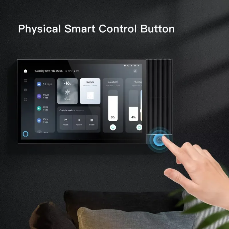 Tuya Smart 8 Inch Touch Screen Central Control Panel Built-in Alexa Background Music Player Zigbee  Gateway PST-TAP08