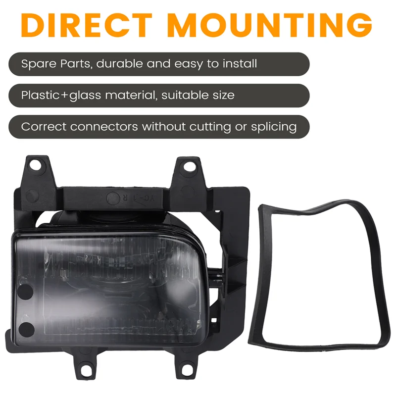 

Lasting Front Bumper Fog Lights Fog Lamps+Bulbs Car Auto Exterior Accessories For BMW E30 318I 325I 85-93