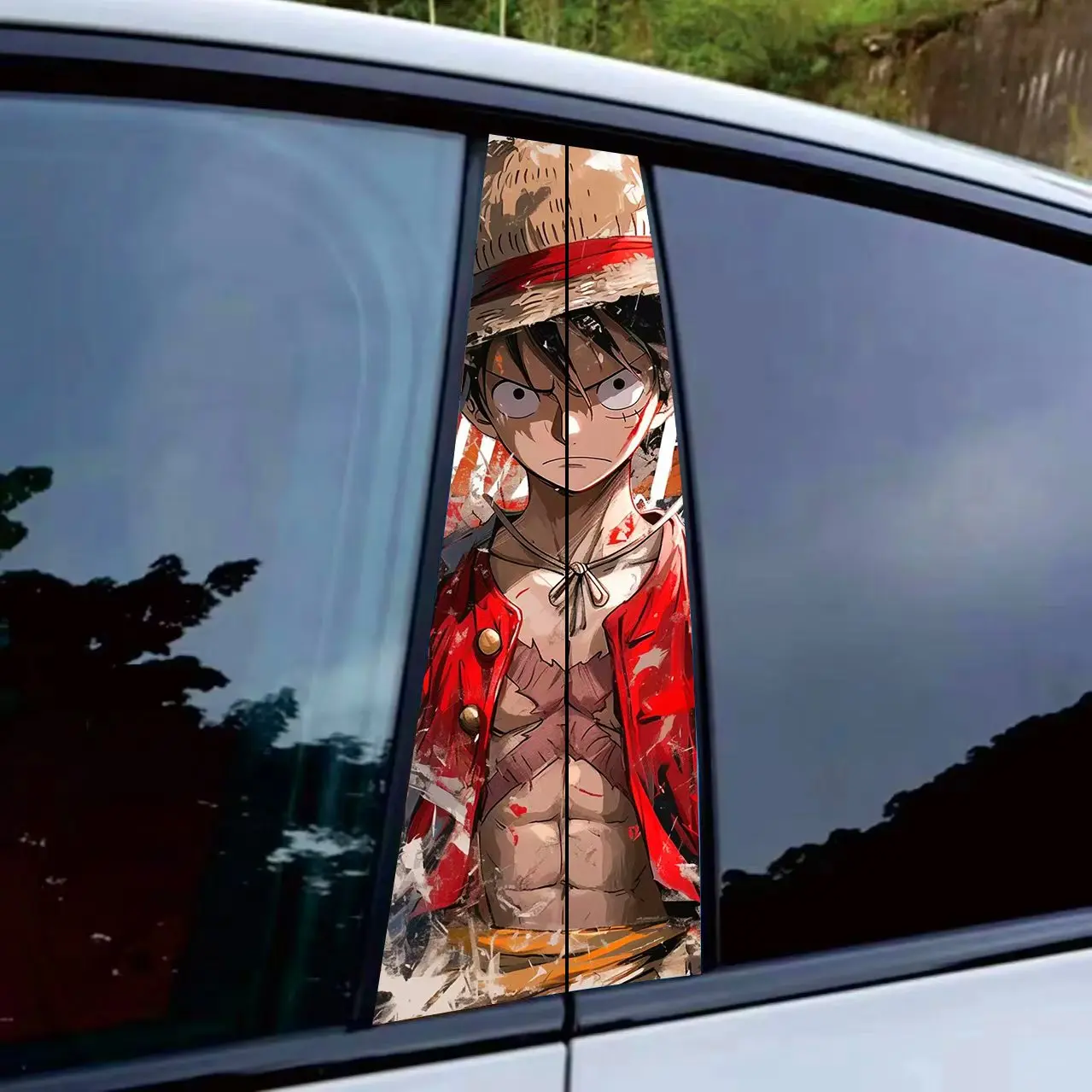 

Automobile pillar film sticker B pillar automobile decoration One Piece cartoon personalized pattern custom DIY auto parts