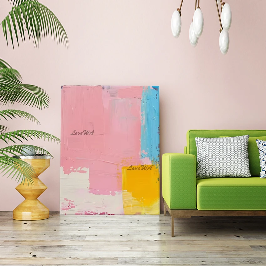 

Современные декоративные картины для гостиной, акриловые текстурированные абстрактные картины маслом, настенные гобелены, дизайн холста, искусство без рамы