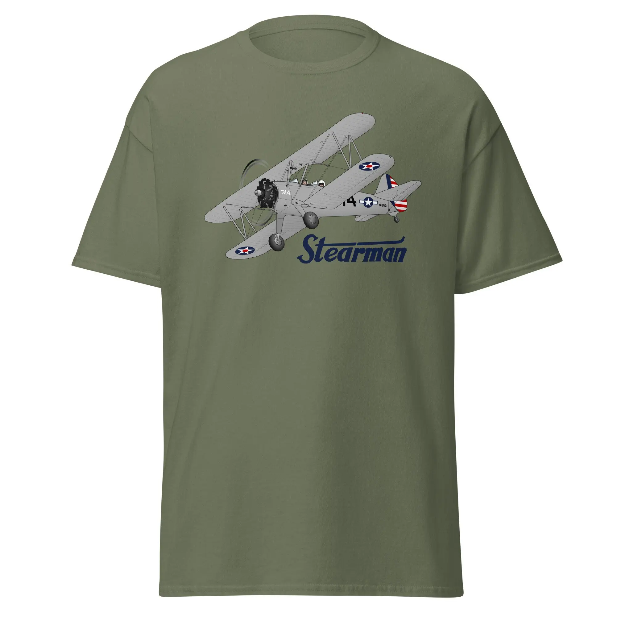 Flyboy Toys Stearman Fsx1 Airplane T Shirt Personalized With Your N