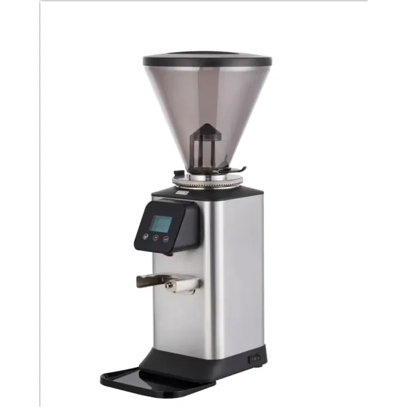 Commercial Coffee Bean Grinder 350W Heavy Duty Stainless Steel Burr Mill for Cafe Espresso Shop Professional Grinding Machine