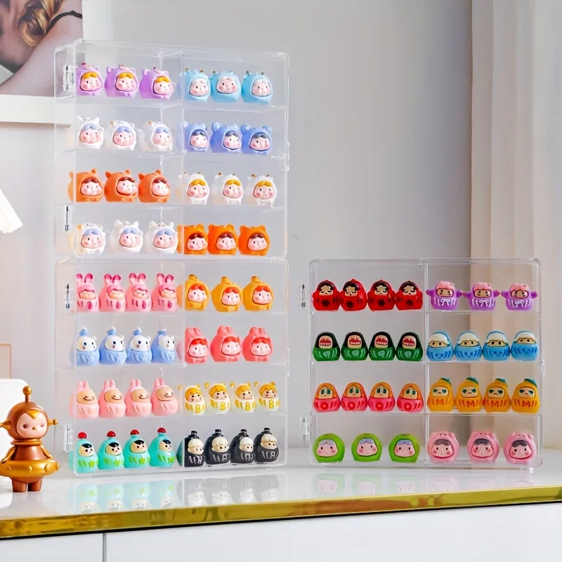 رف عرض زخارف صغير متعدد الطبقات ، حامل عرض 8 شبكات ، غرفة المنزل ، غرفة المعيشة ، ديكور المكتب ، 1 + #5