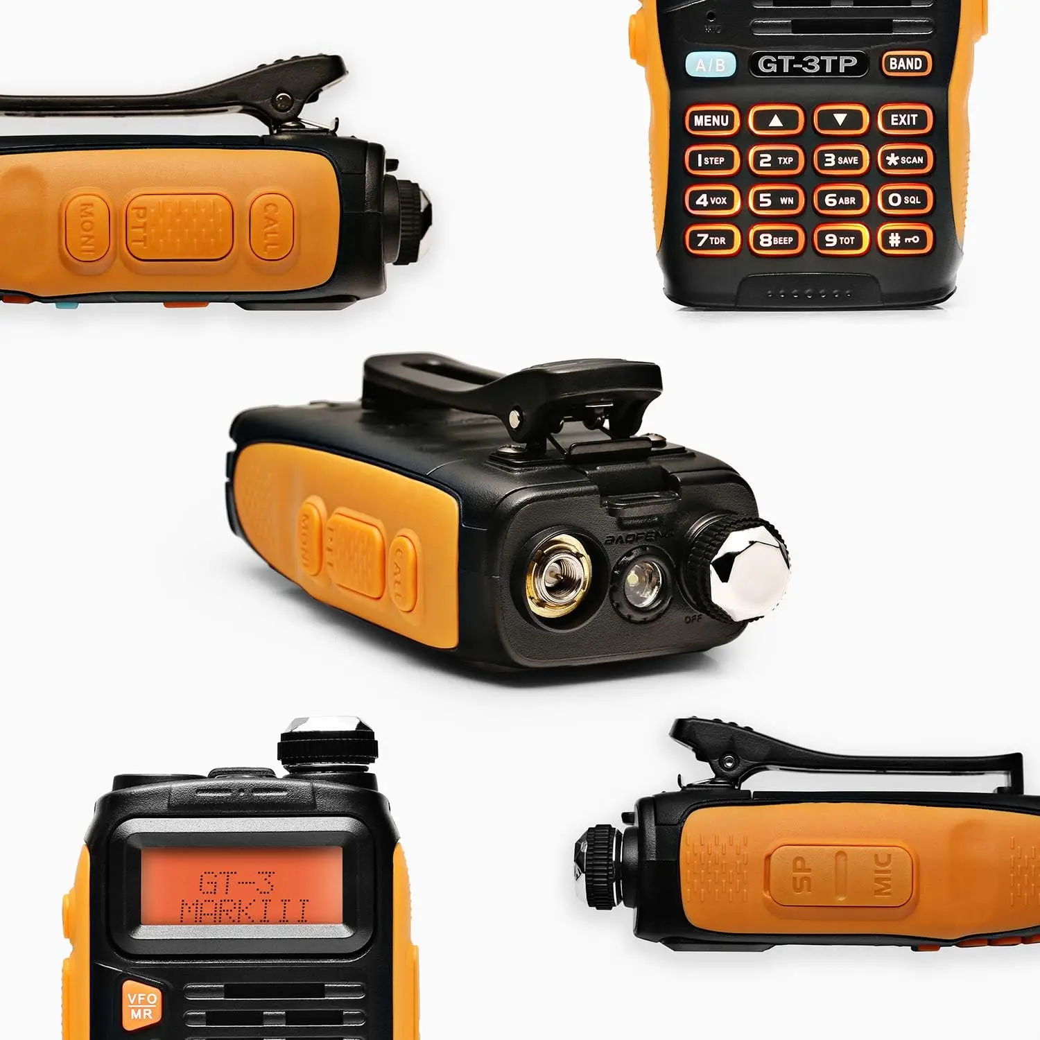 Imagem -03 - Baofeng-walkie Talkie Portátil de Longo Alcance Gt3tp Mark Iii Dual Band 8w Alta Potência Recarregável Walkie Talkies