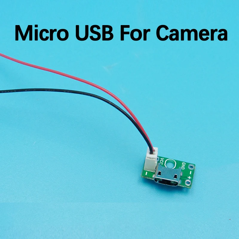 2PCS Network Monitoring Surveillance Camera Micro USB Charging Interface Plug Android Microphone Connector Power Supply Port M6