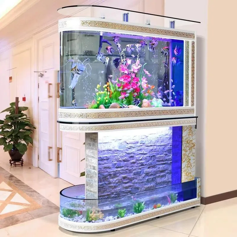 factory direct sales aquarium safety materials custom production design large glass aquarium desktop fish tank