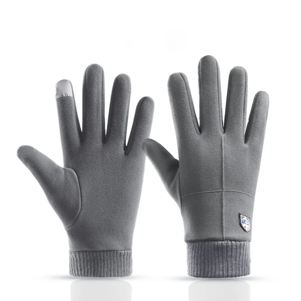 New Touchable Screen Winter Gloves Full Finger Retro Touch Screen Gloves Warm Windproof Cold Proof Gloves Outdoor Sports