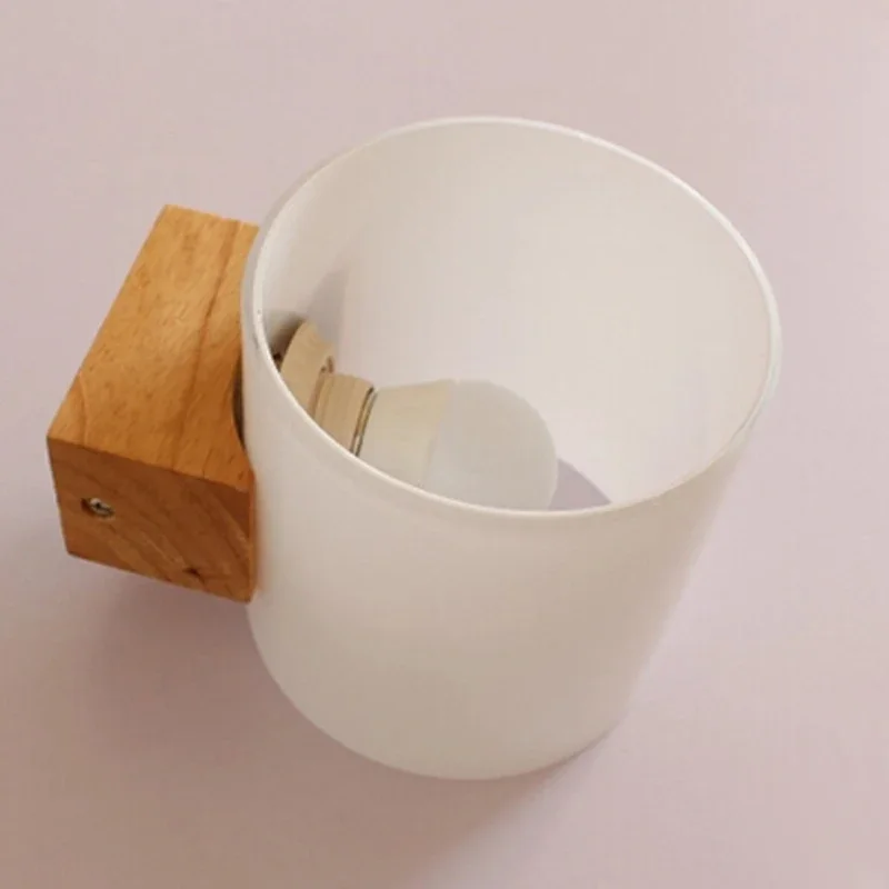 

Wall Lamp Lights 2pcs/lot Modern wooden For Bedroom/bathroom Home Lighting Sconce solid wall light