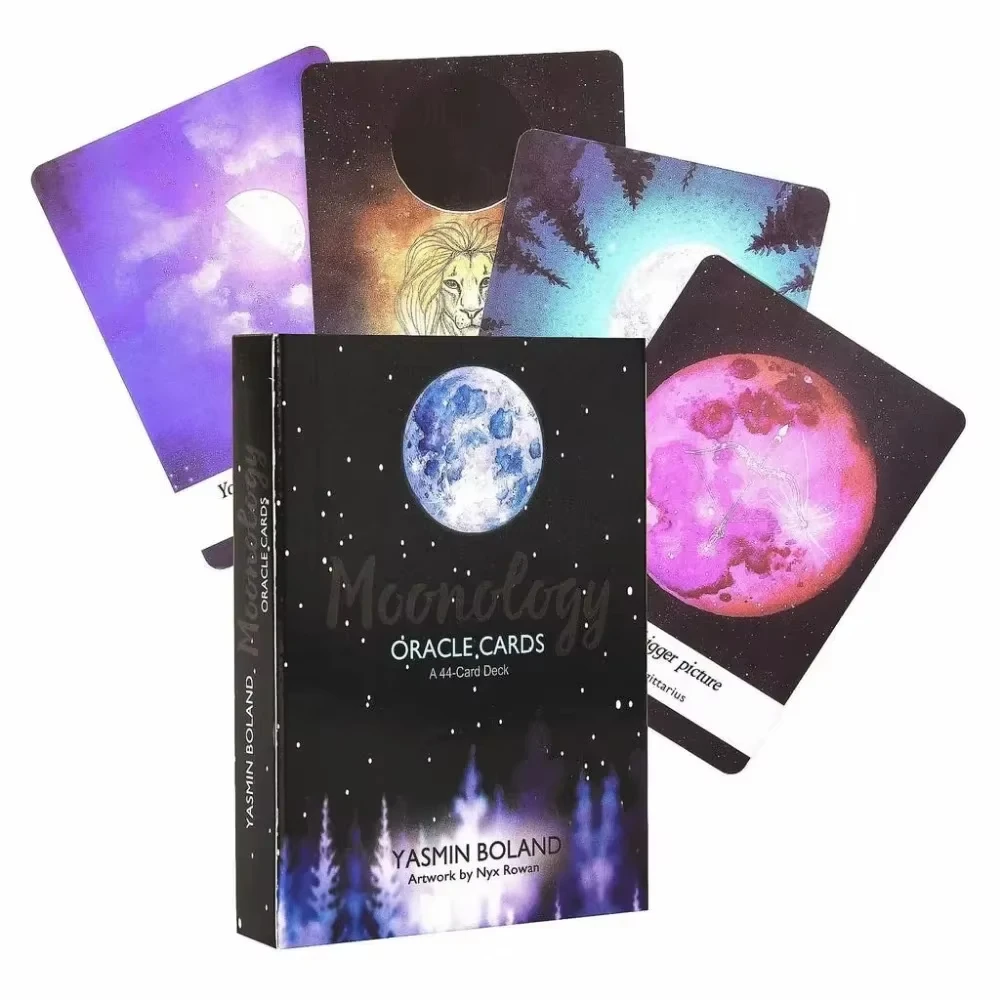 40pcs Moonology Oracle Tarot Cards Box Game English Tarot Deck Table Card Board Games Party Playing Cards 11*6.5cm Board game