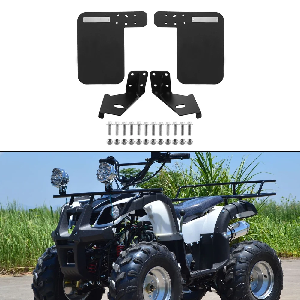 Para polaris rzr 1000 mud flaps fora de estrada equitação fora de estrada veículos guardas acessório flexível material ldpe construção leve