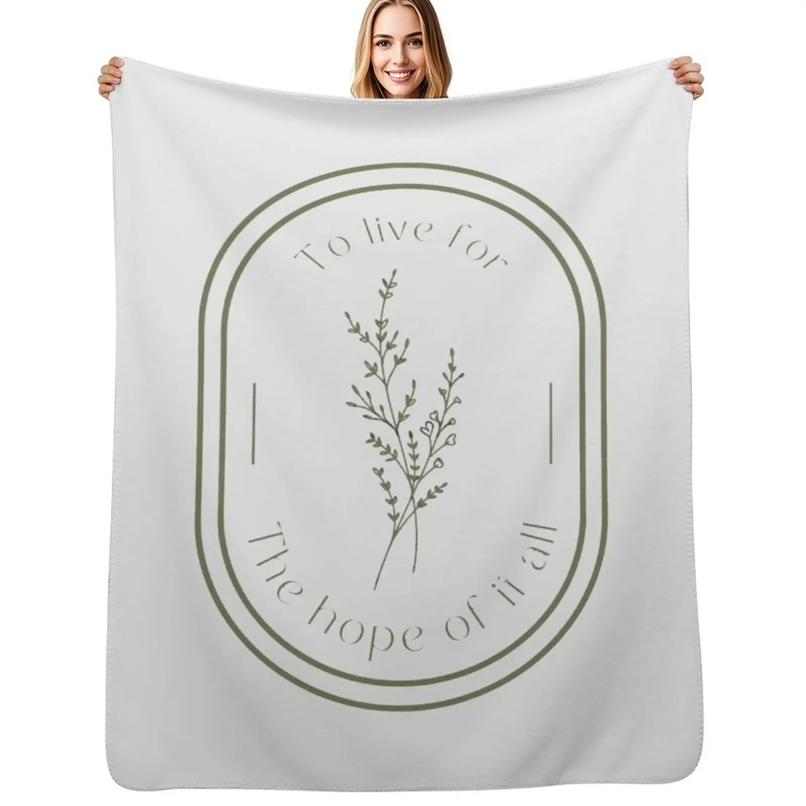 

To live for the hope of it all Throw Blanket Compact Warm Blanket for Car Road Trip