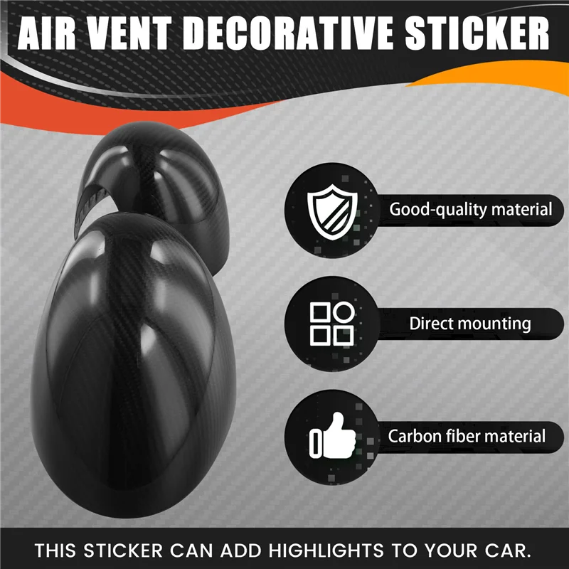 

Real Carbon Fiber Rear View Mirror Decorative Caps For Mini F55 F56 F57 2015-2019 RHD Outside Side View Mirror Cover-ABQF