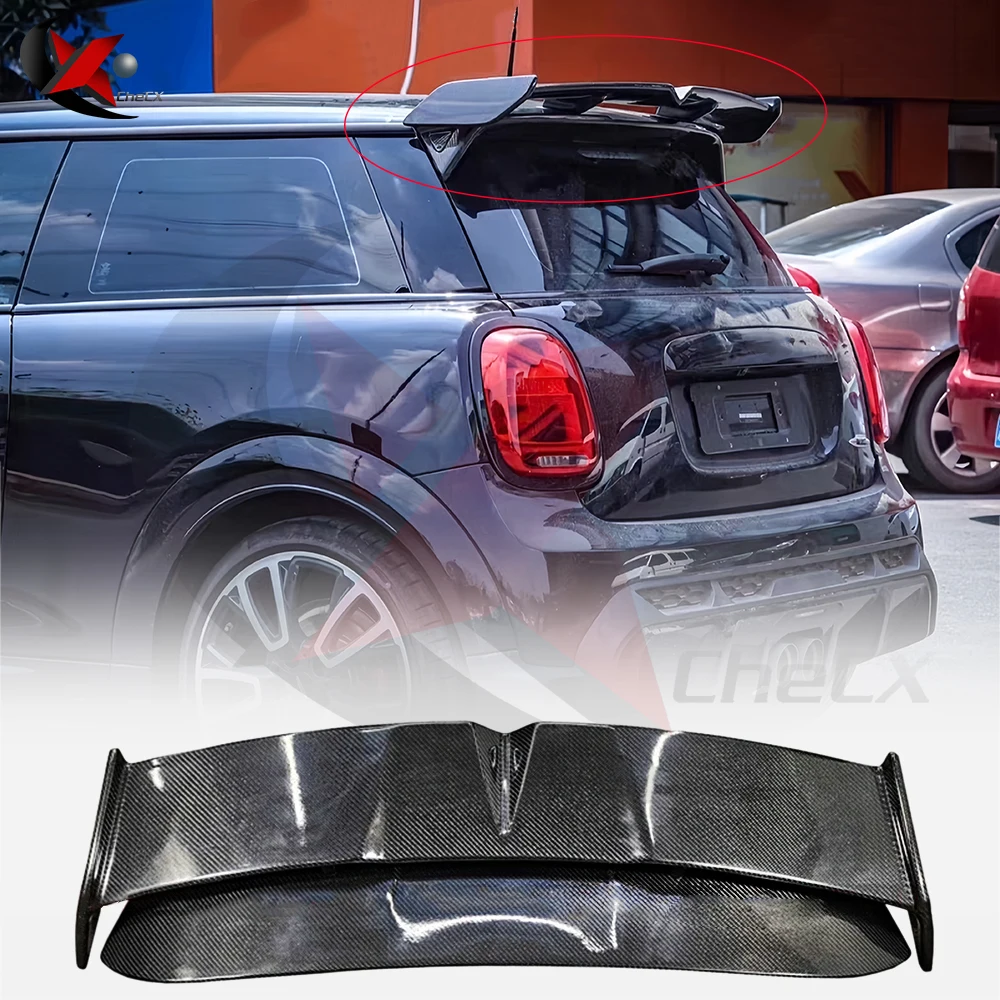 For MINI Cooper F56 2Door AG GarbinoStyle Spoiler High Quality Carbon Fiber Material 2014-2022 Rear Roof Wing Spoiler