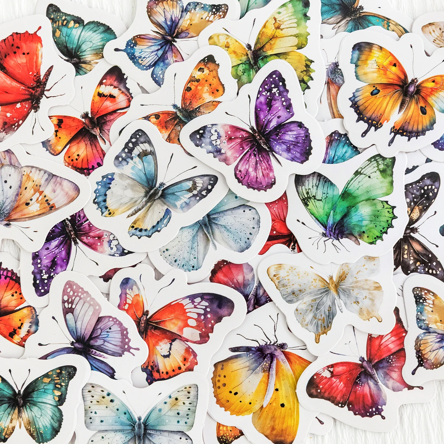 12packs/LOT Butterfly Dance Flower Room series fresh creative decoration DIY self adhesive stickers