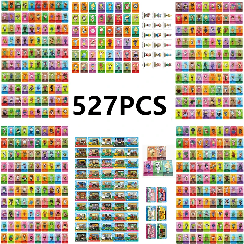 ACNH 527pcs/set Series 1+2+3+4+5+Welcome50pcs +San6pcs Animal Complete Pack NFC Cards Work For NS