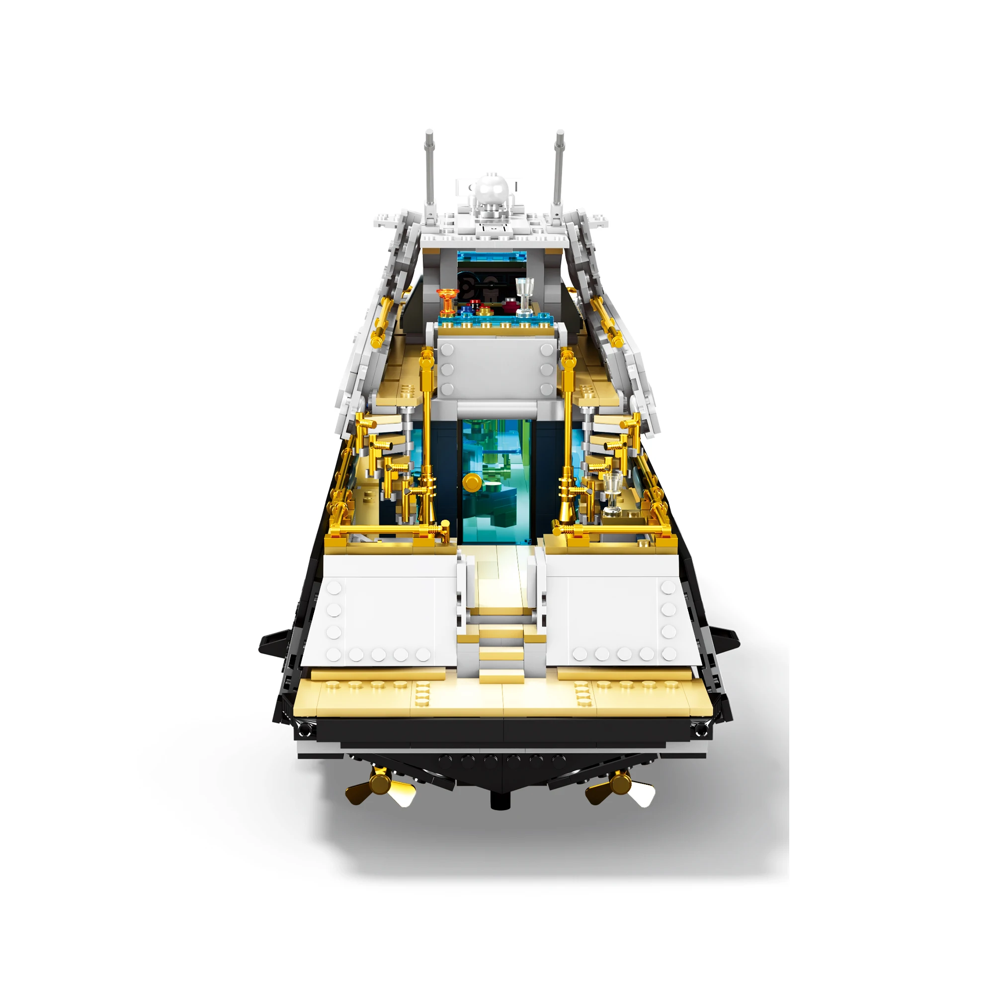 Big Sale Big Ship Model Maritime Luxury Yacht Educational Building Blocks Module Assembly Bricks Toys Birthday Christmas Gift