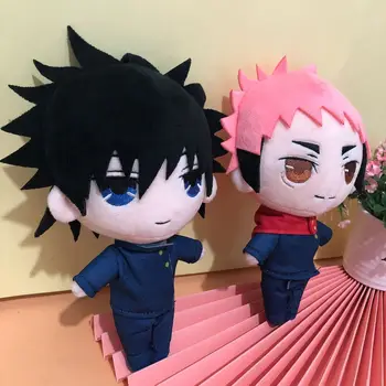 20 公分卡哇伊柔術 Kaisen Gojo Satoru 毛絨 Yuji Itadori Fushiguro Megumi 軟毛絨玩具娃娃毛絨禮物 8 最佳銷售 jjk 絨毛玩具 - №8